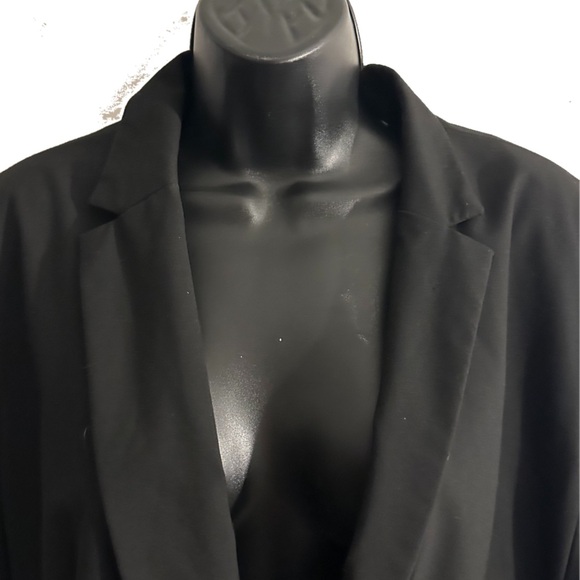 Ann Taylor 16 black one button lined blazer suit jacket - Picture 3 of 8